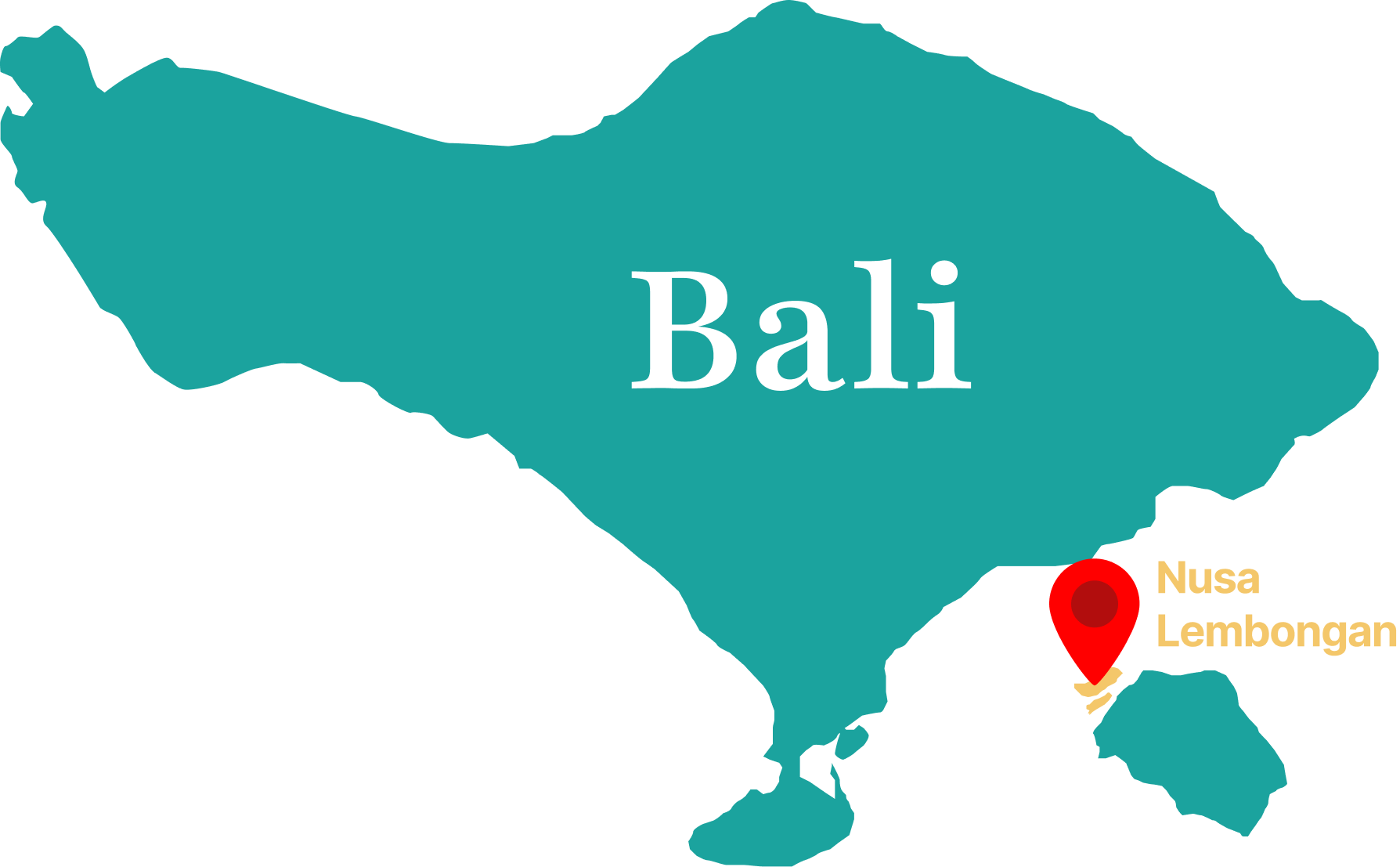 Bali Map - Nusa Lembongan